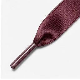 Satin ribbon shoelace swatch