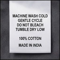 Care label swatch