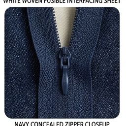 Center back zipper swatch