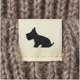 Woven brand tab label swatch