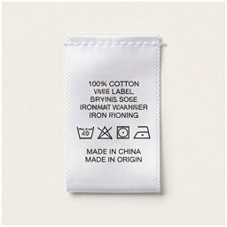 Care/content label swatch