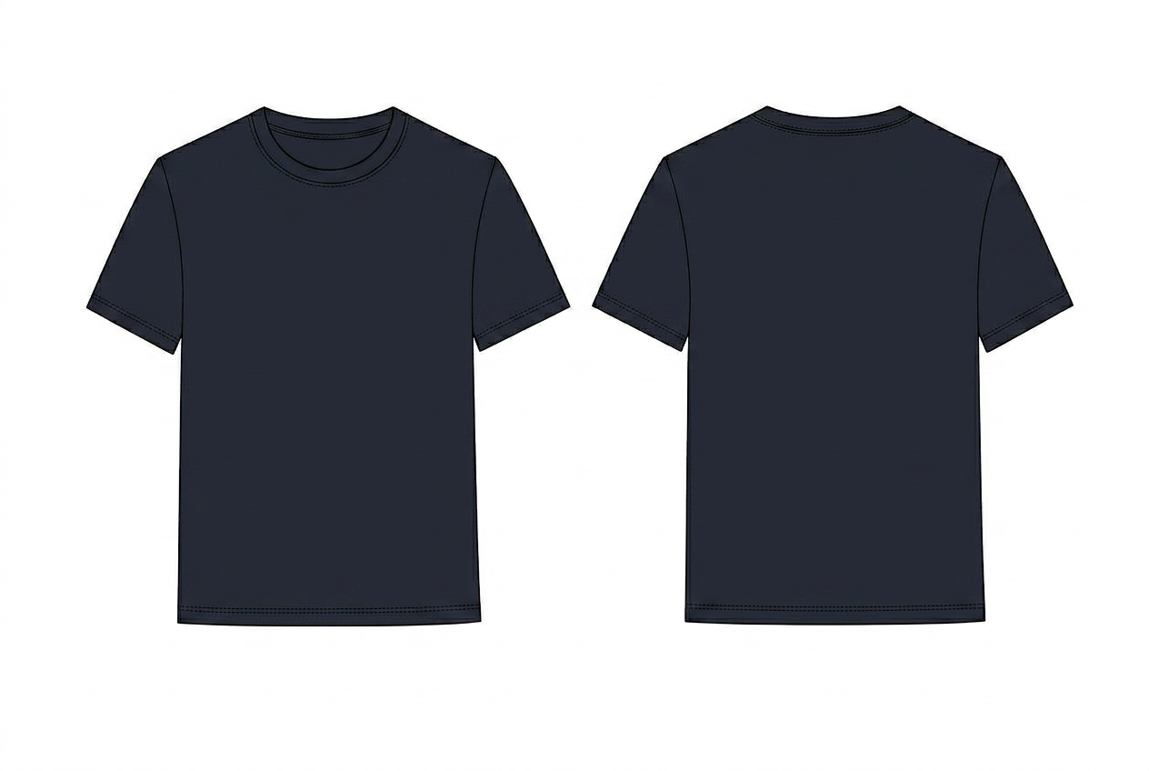 Classic Crewneck T-Shirt: Coloured mock-up in the sampled colourway