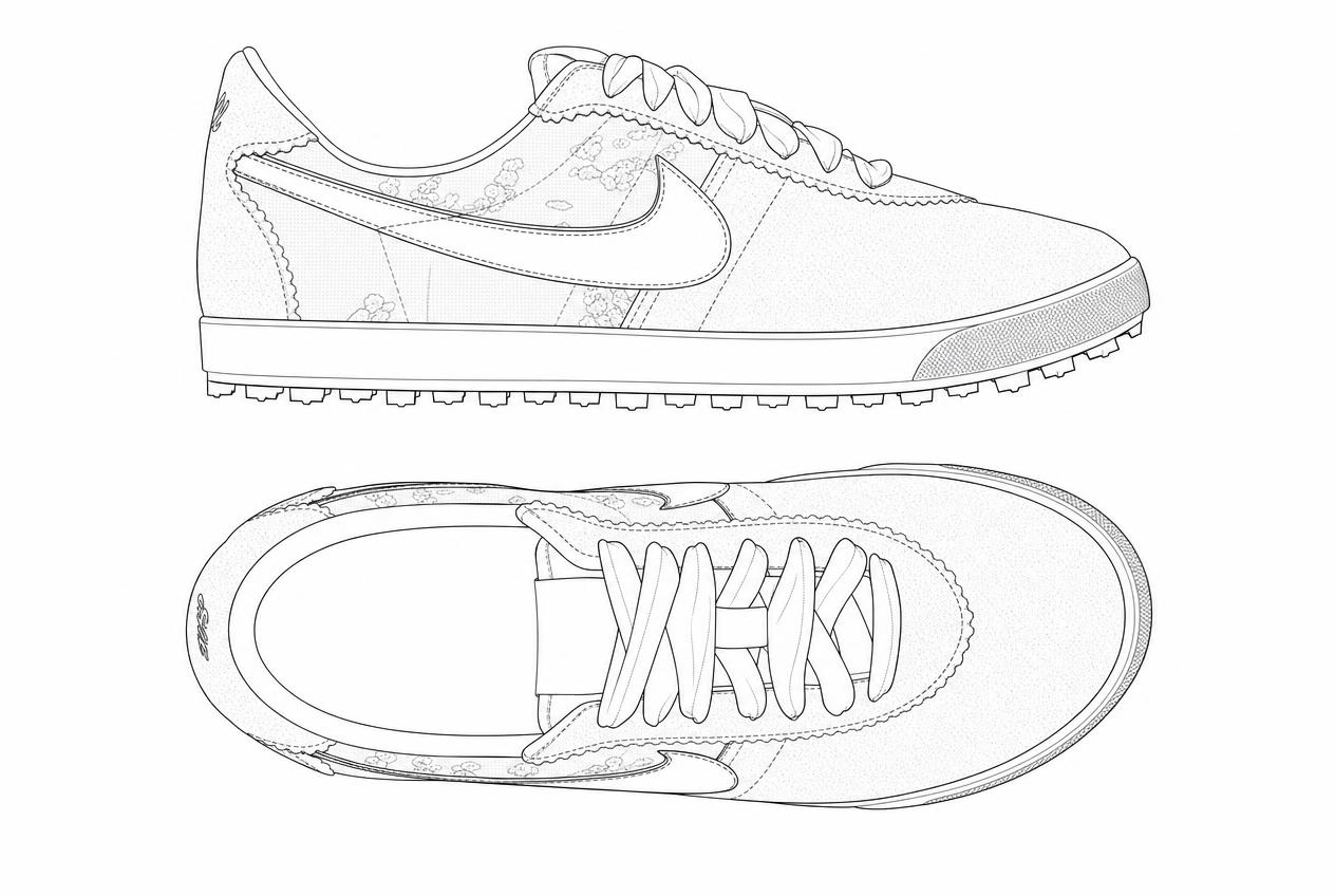Women's Canvas Turf Sneaker flat sketch