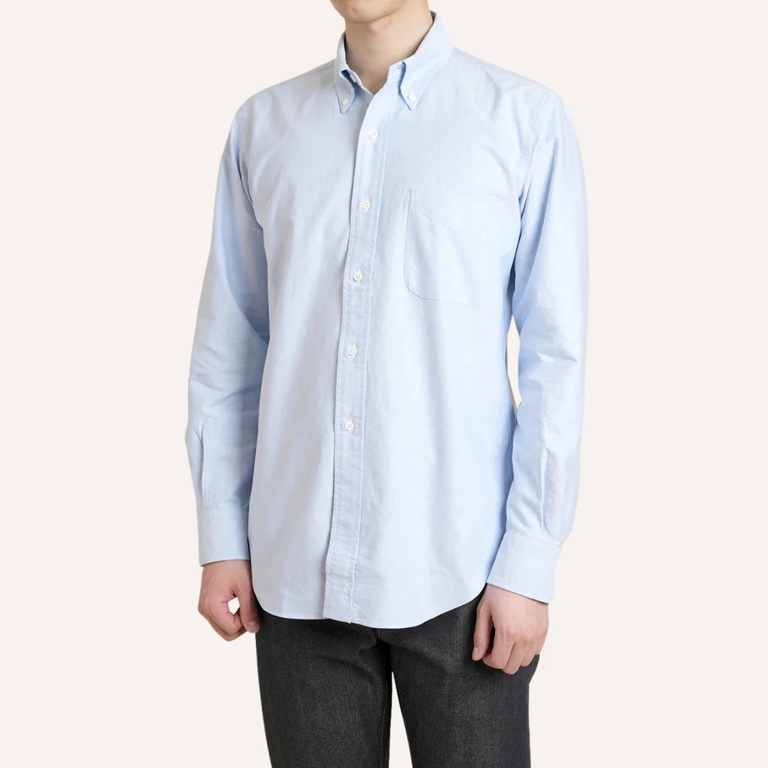 Oxford Button Down Shirt, the product the tech pack was generated from